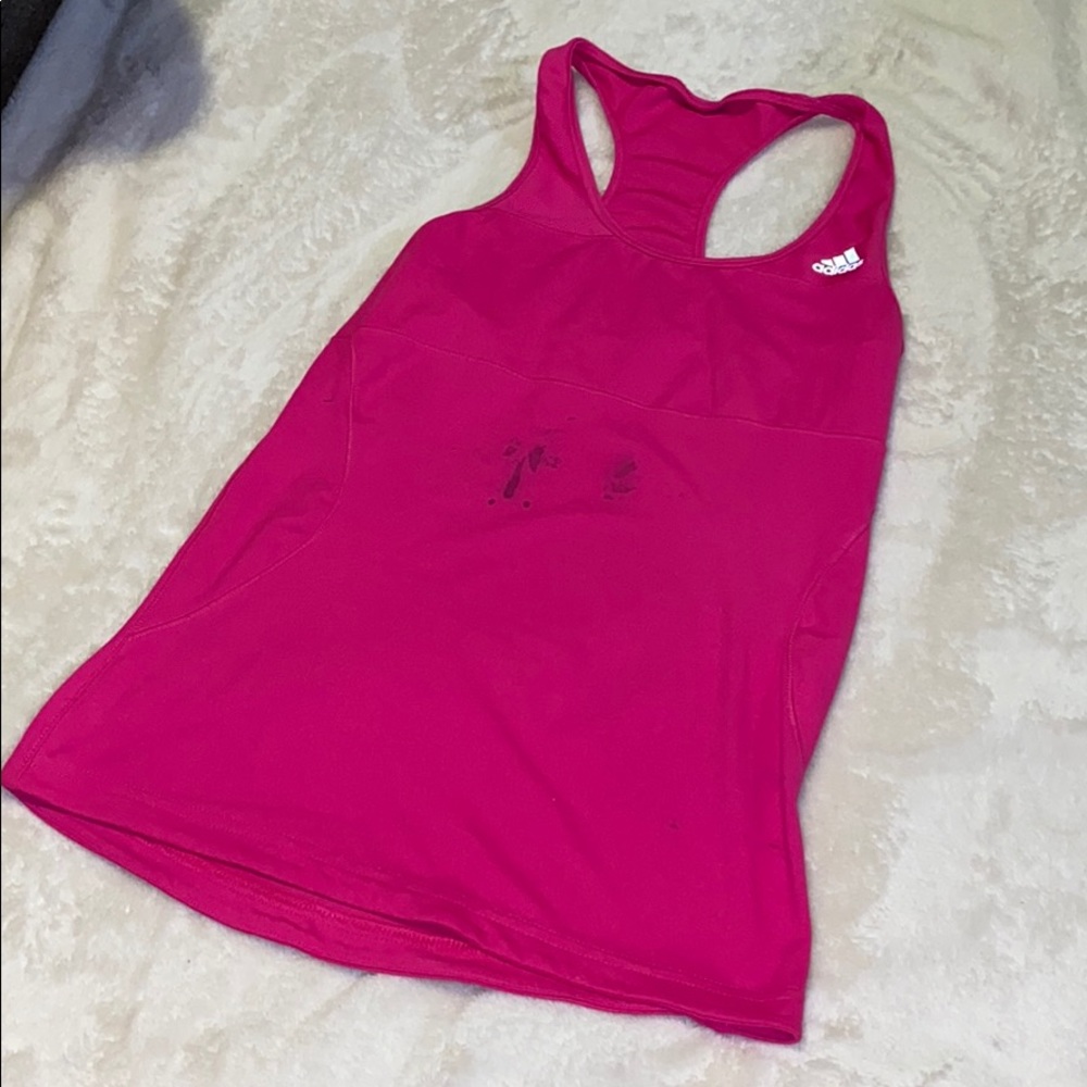 Pink Adidas Running Tank Top